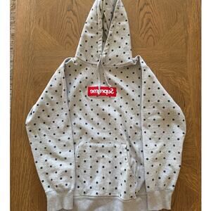Supreme CDG Polka Dot Box Logo Hoodie XL 2012 Gray
